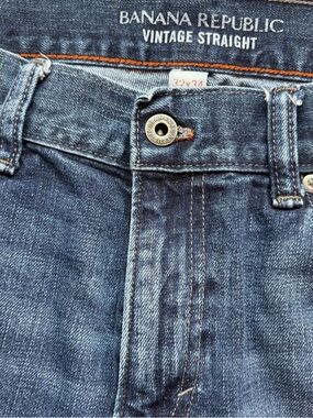 Banana Republic Men’s Vintage Straight Jeans - Dark Blue